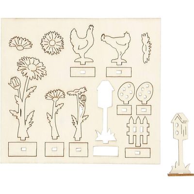 Creativ Self-Assembly Houses, Furniture and Figures, One Size, Other