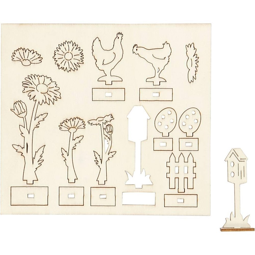 Creativ Self-Assembly Houses, Furniture and Figures, One Size, Other