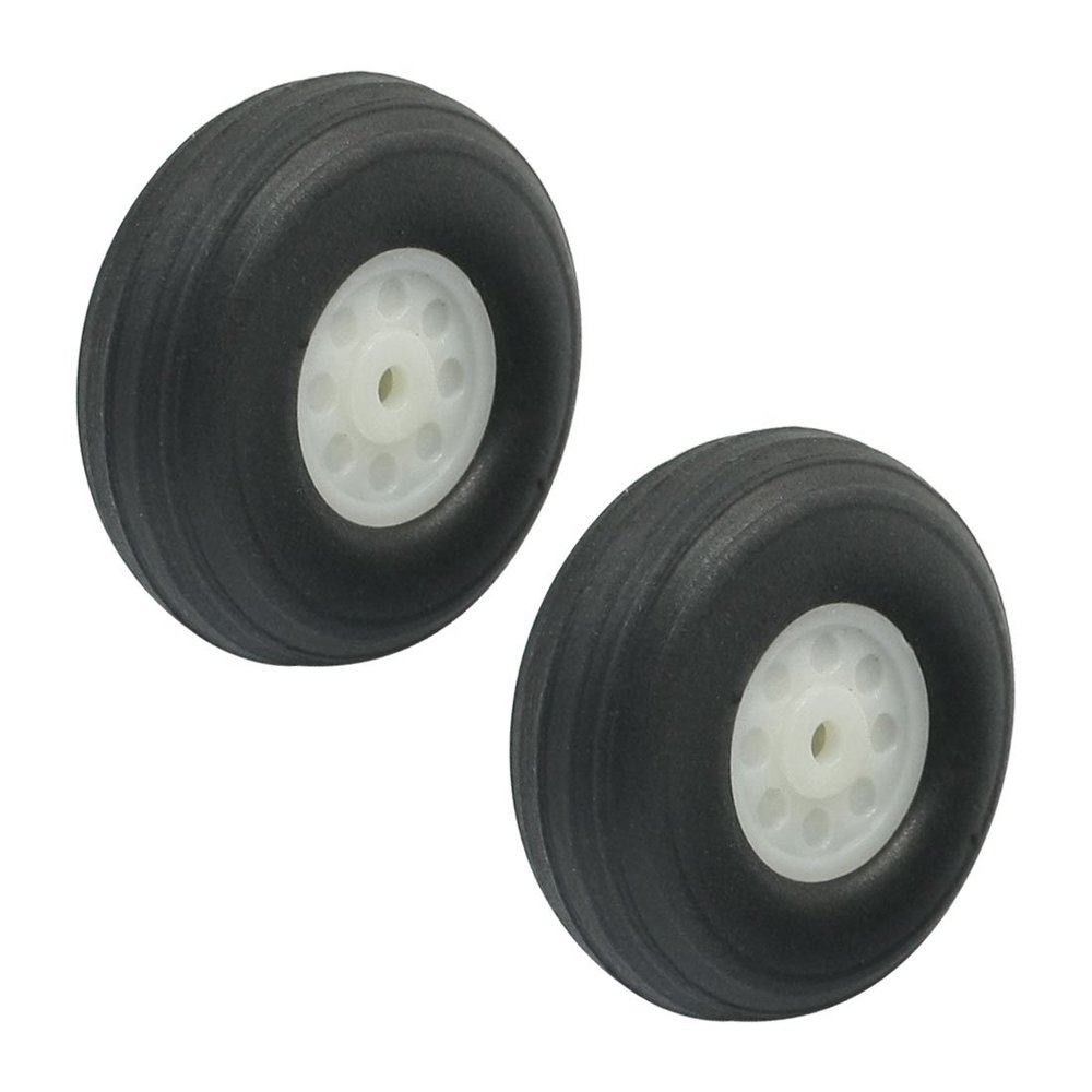 Aexit 2pcs RC Electrical equipment Airplane DIY Assembly Spare Parts Rubber Tire Wheel 38mm 1.5"