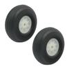 Aexit 2pcs RC Electrical equipment Airplane DIY Assembly Spare Parts Rubber Tire Wheel 38mm 1.5" view 1