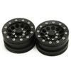 4Pcs 1.9" Wheels Aluminum Beadlock Wheel Rims for RC Crawler Axial SCX10 CC01 F350 D90 90034, Black view 4