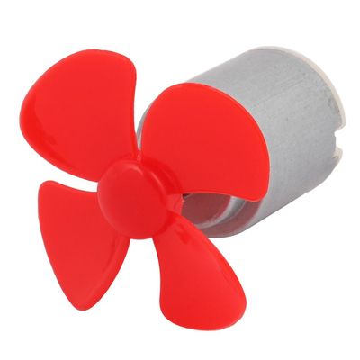 Aexit DC 1.5V Electrical equipment 0.13A 2000RPM Strong Force Motor 4 Vanes 40mm Red Propeller for RC Aircraft
