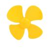 Aexit Brushless Motor Electrical equipment 4 Vanes RC Boat Airplane Propeller DIY 100mm Dia Yellow view 1