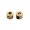 Aexit 5 Pcs Electrical equipment RC Airplane Landing Gear Wheel Stoppers 2.5mm Inner Dia 6.5x5.5mm Brass Tone view 2