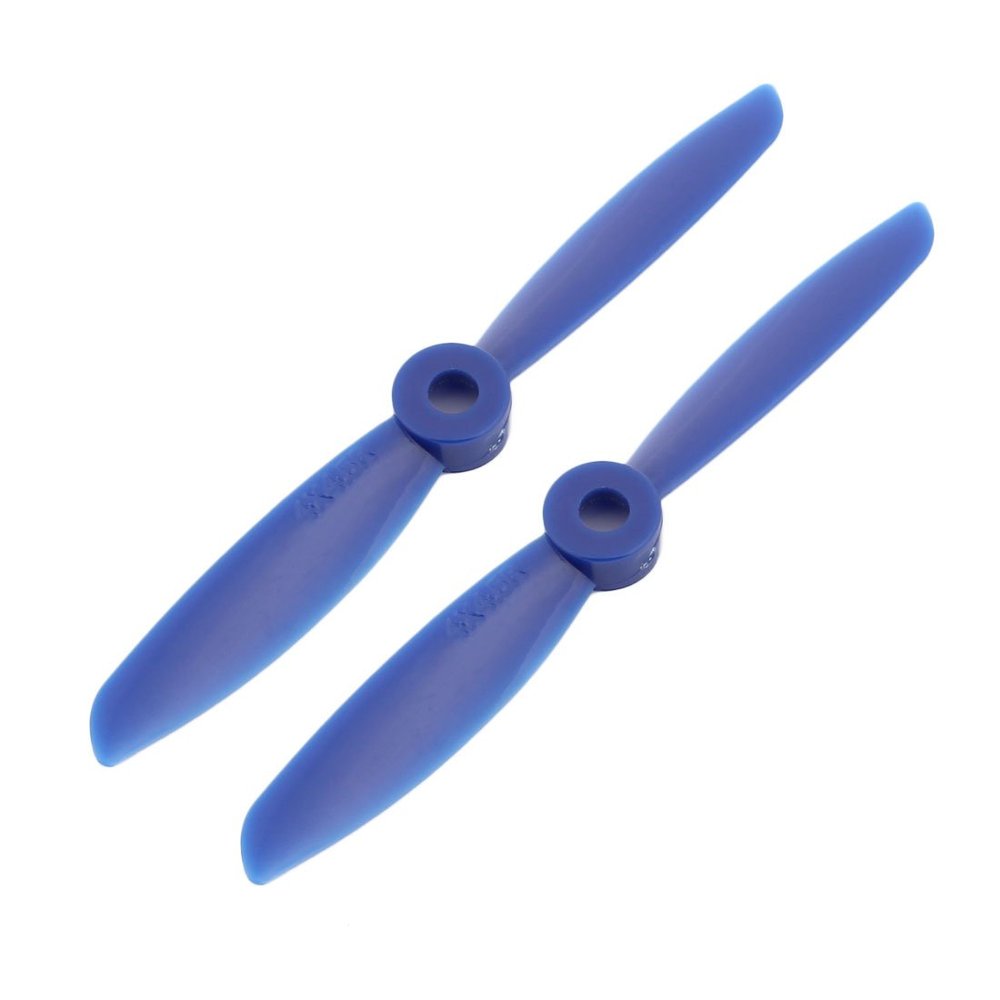 Aexit 2Pcs 4x4.5 Electrical equipment Inches 2-Vanes Electric RC Airplane CW Propeller Blue w Hole Adapter