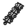 Aexit Black Plastic Electrical equipment RC Airplane Prop Propeller Paddle 7060 Shaft Adapter Ring view 2