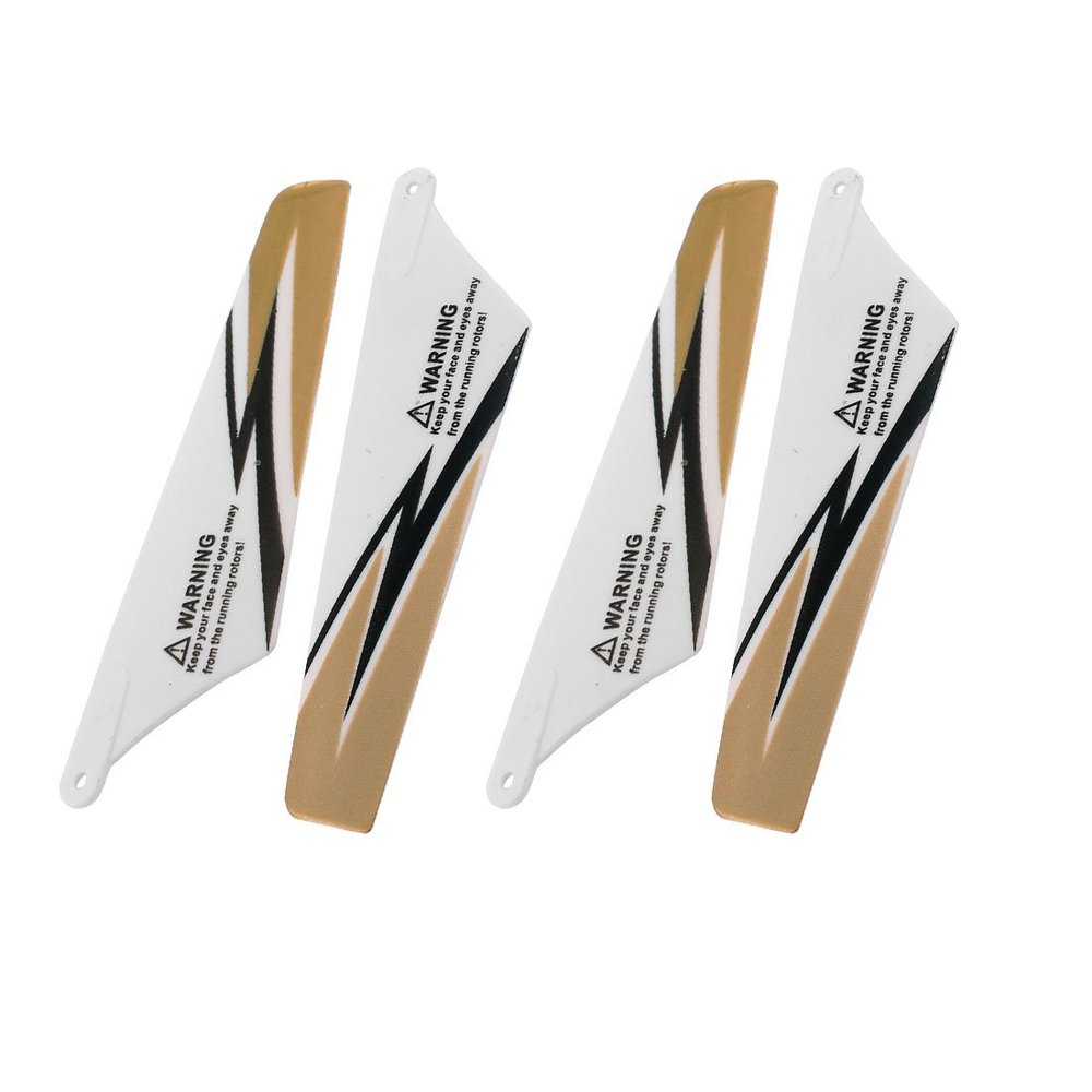 Aexit 2 Pairs Electrical equipment RC S107G Remote Control Airplane Propeller Vanes (2A+2B) Gold Tone