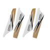 Aexit 2 Pairs Electrical equipment RC S107G Remote Control Airplane Propeller Vanes (2A+2B) Gold Tone view 1