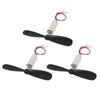 Aexit 3Pcs DC Electrical equipment 3.7V 45000RPM 614 Coreless Motor w CW Propeller for RC Helicopter view 1