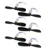 Aexit 3 Pair Electrical equipment DC 1.5V 35000RPM 6mmx12mm Coreless Motor w CW CCW Propeller for RC Helicopter view 1