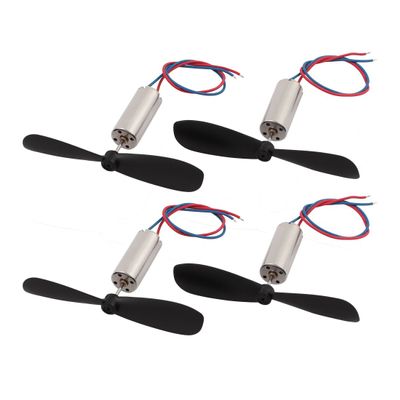 Aexit 2Pair DC1.5V Electrical equipment 15000RPM 716 Motor w CW CCW Helicopter Propeller for RC Quadcopter