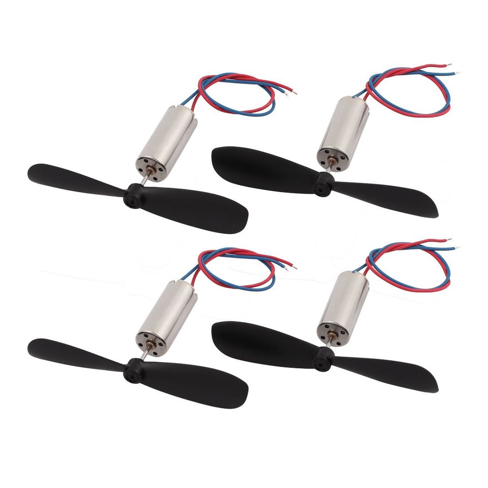 Aexit 2Pair DC1.5V Electrical equipment 15000RPM 716 Motor w CW CCW Helicopter Propeller for RC Quadcopter