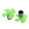 Aexit 2Pcs DC Electrical equipment 3V 17000RPM Large Torque Motor 4 Vanes 60mm Dia Propeller Green for RC view 1