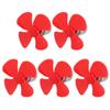 Aexit 5Pcs DC3V Electrical equipment 6600RPM 0.13A High Torque Motor 4 Vanes 56mm Dia DIY RC Propeller Red view 1