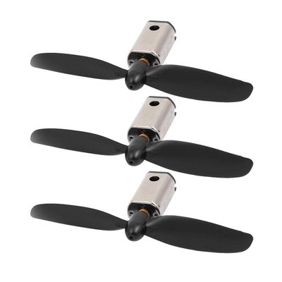 Aexit 3Pcs DC1.5V Electrical equipment 25000RPM N30 Motor w CW Helicopter Propeller for RC Quadcopter