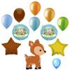 Oh Deer 12 pc Woodland It's a Boy Baby Shower Animal Balloons Bouquet Party Decoration Set view 1