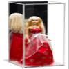 Better Display Cases Clear Acrylic Figure Display Case for Figurine Miniature Doll Bobblehead , Doll Stands with Mirror,Display Box for Figures,DIM:6" L x 6" W x 15" H (A078-MB) view 1