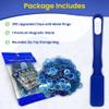 MR CHIPS Made in USA Upgraded Bingo Magnetic Wand & 200 Pieces  Inch Blue Plastic Chips with Metal Rings - Support American Jobs view 2