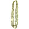 PMU 6 Pcs Lime GreenMetallic Beads Necklaces for Mardi Gras, Christmas, New Year's Day, Carnival Party Favors view 1