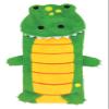 iscream Dinosaur Buddy 73" x 25" Faux Sherpa-Lined Plush Fleece Zippered Sleeping Bag view 1
