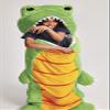iscream Dinosaur Buddy 73" x 25" Faux Sherpa-Lined Plush Fleece Zippered Sleeping Bag view 4