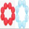 Nuby Pur Ice Bite Soother Ring Teethers (Blue/Red) view 1