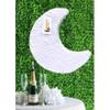 APINATA4U Crescent Moon Pinata White Color To the Moon and back Theme 20" view 2