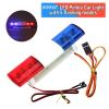 RC Car Alarming Light,WONFAST RC Model LED Police Night Light Bar Flash Lamp Compatible with 1/10 1/8 RC Model Car for HSP Tamiya CC01 Axial SCX10(Blue/Red) view 2