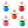 Zereff Car Cute Swing Solar Powered Dancing Flower Toys Sunflower Flip Flap Bobble Plant Swing - (Color Name: Green) view 2