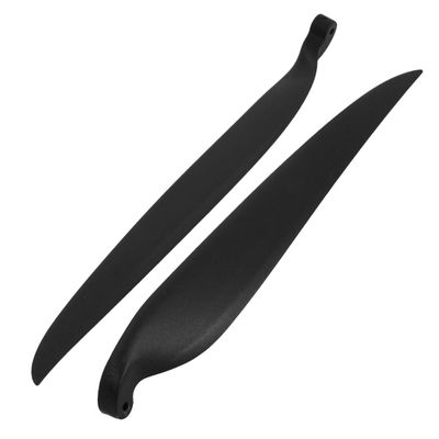 Aexit 2Pcs 17 Electrical equipment x 10 Type Black Folding Propeller Vanes for RC Helicopter