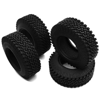 4Pcs 1.9" Rubber Tires Wheel Tires 98mm for 1/10 Axial SCX10 F350 RC Crawler Car