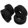 4Pcs 1.9" Rubber Tires Wheel Tires 98mm for 1/10 Axial SCX10 F350 RC Crawler Car view 1