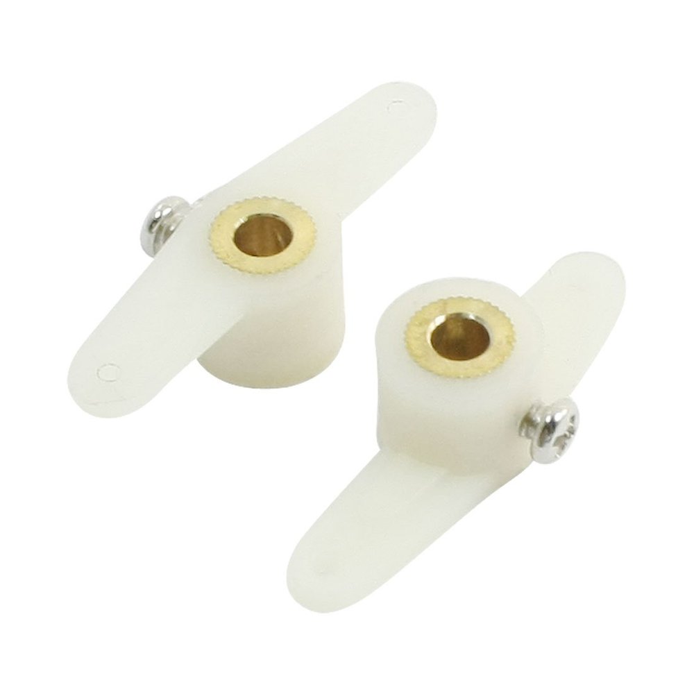 Aexit 2pcs RC Electrical equipment Fixed Wing Airplane One Way 4mm Dia 40mm Landing Gear Rocker Arm