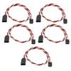 Aexit 5Pcs 320mm Electrical equipment 30 Cores Anti-interference M/F JR RC Quadcopter Y Servo Extension Wire view 1