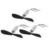 Aexit 3Pcs DC3V Electrical equipment 20000RPM 7mm x 16mm Motor w Helicopter CCW Propeller for RC Quadcopter view 1
