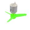 Aexit 5 Pcs Electrical equipment DC 6.0V 0.13A 12500RPM Motor 3-Vanes 80mm Rotary Dia Sharp Propeller Green view 3