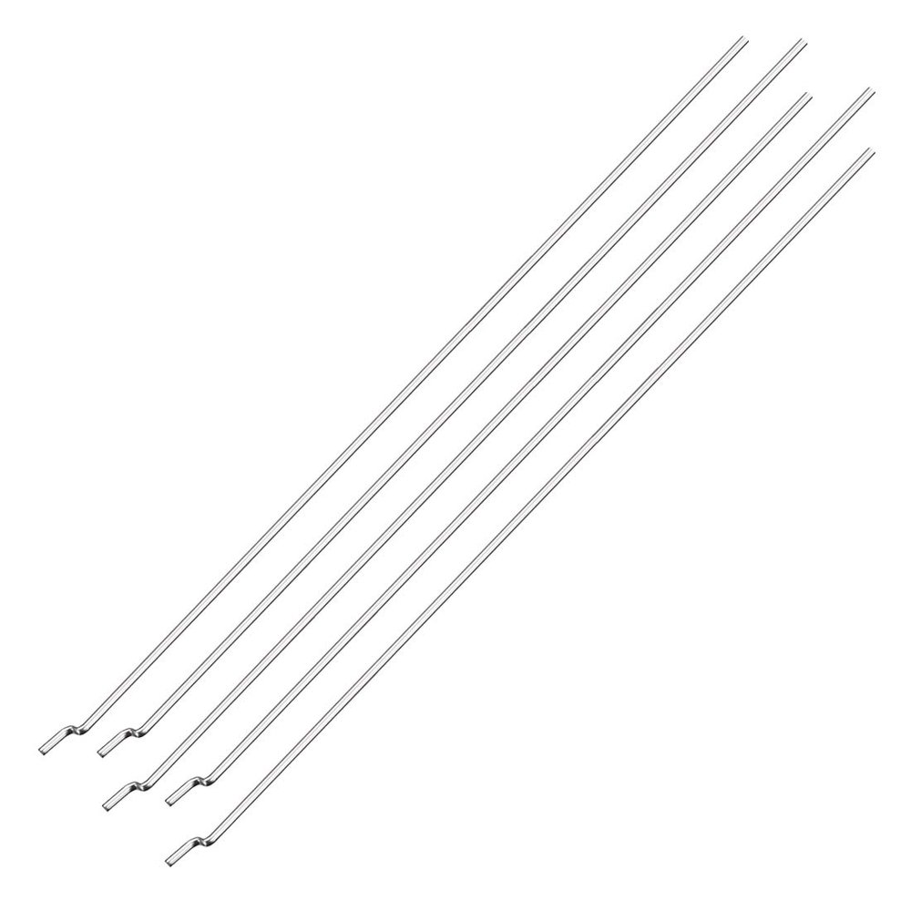 uxcell 1.8 x L300 mm Pushrod Connector Stainless Steel Rod Linkage,Z Shape,5pcs