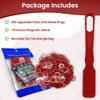 MR CHIPS Made in USA Upgraded Bingo Magnetic Wand & 200 Pieces  Inch Red Plastic Chips with Metal Rings - Support American Jobs view 2
