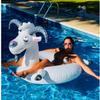 Swimline Inflatable Goat Swim Ring, Grey,56"/46"/16"-44" view 4