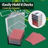 GSE Blackjack Game Combo Set with Blackjack Layout Felt, 6-Deck Automatic Card Shuffler, 8-Deck Dealer Shoe and Discard Holder Tray, 5 of Cut Cards. - Great for Family, Casino Game Night view 3