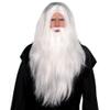 Amscan Sorcerer White Wig Pack of 3 Includes Wig, Beard and Eyebrows Perfect for Halloween and Cosplay Costumes view 1