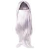 Amscan Sorcerer White Wig Pack of 3 Includes Wig, Beard and Eyebrows Perfect for Halloween and Cosplay Costumes view 2