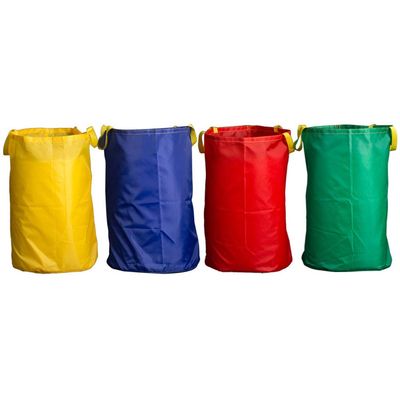 Wowagoga Potato Sack Race Bags 28x40'', Colorful Jumping Pocket Adult Sense Sports Game Equipment Party Accessory for Field Day, Outdoor Picnic Party(Set of 4)