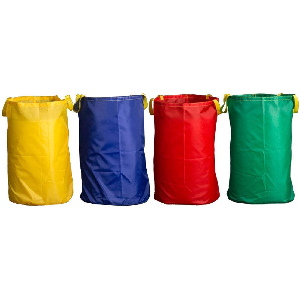 Wowagoga Potato Sack Race Bags 28x40'', Colorful Jumping Pocket Adult Sense Sports Game Equipment Party Accessory for Field Day, Outdoor Picnic Party(Set of 4)