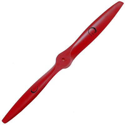 XOAR PJM 16x6 Red The Sword RC Model Airplane Propeller. 16 Inch 2 Blade Painted Wood Prop for Gasoline RC Plane