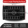 The Gaming Mat Company 2 Player Compatible Pokemon Playmat - 28" x 18" x 0.08" Black & White Battle Stadium Board for TCG Trading Card Game view 2