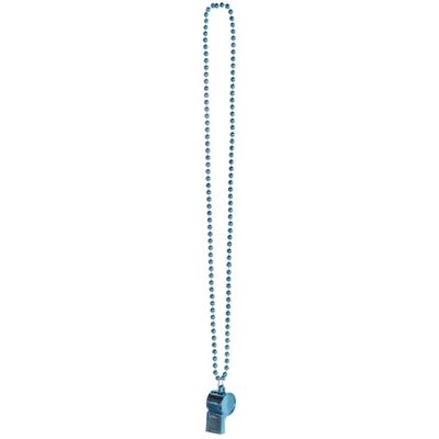 Amscan Light Blue Whistle Necklace with 12 Plastic Balls in Multicolor