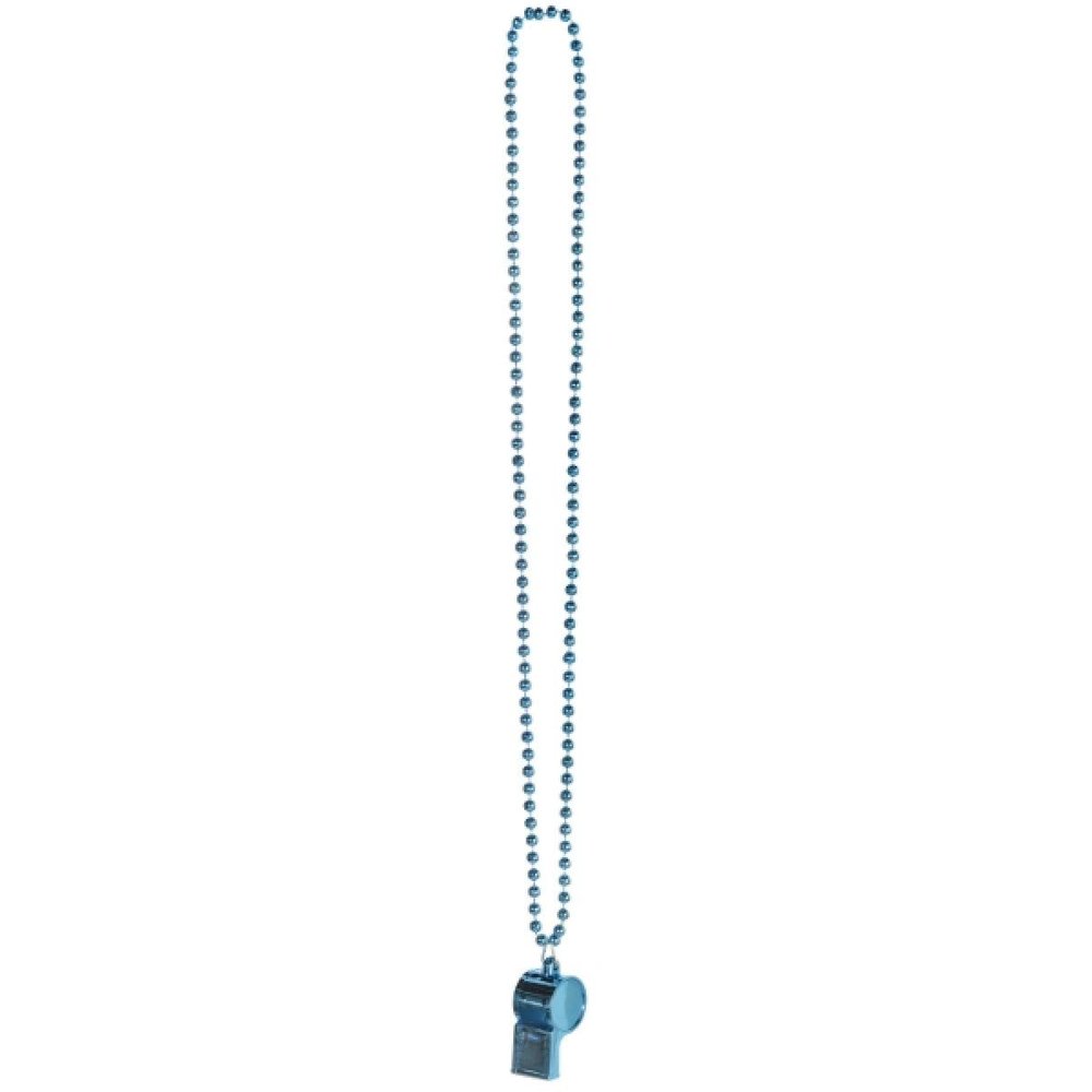 Amscan Light Blue Whistle Necklace with 12 Plastic Balls in Multicolor