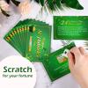 Frienda St. Patrick's Day Fortune Cards, Year of The Lucky Shamrock Party Scratch Off Games, Laminated Fortune Teller Cards (Style 1, 24 Pieces) view 2