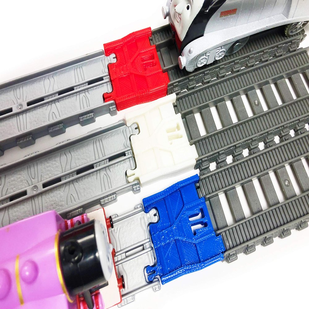 TrainLab Adapters Compatible with Thomas Adventures to Trackmaster 2014 Gray Train Tracks (Red-Brite-Blue)